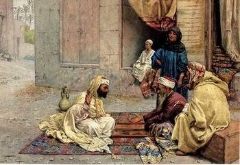  Arab or Arabic people and life. Orientalism oil paintings 192